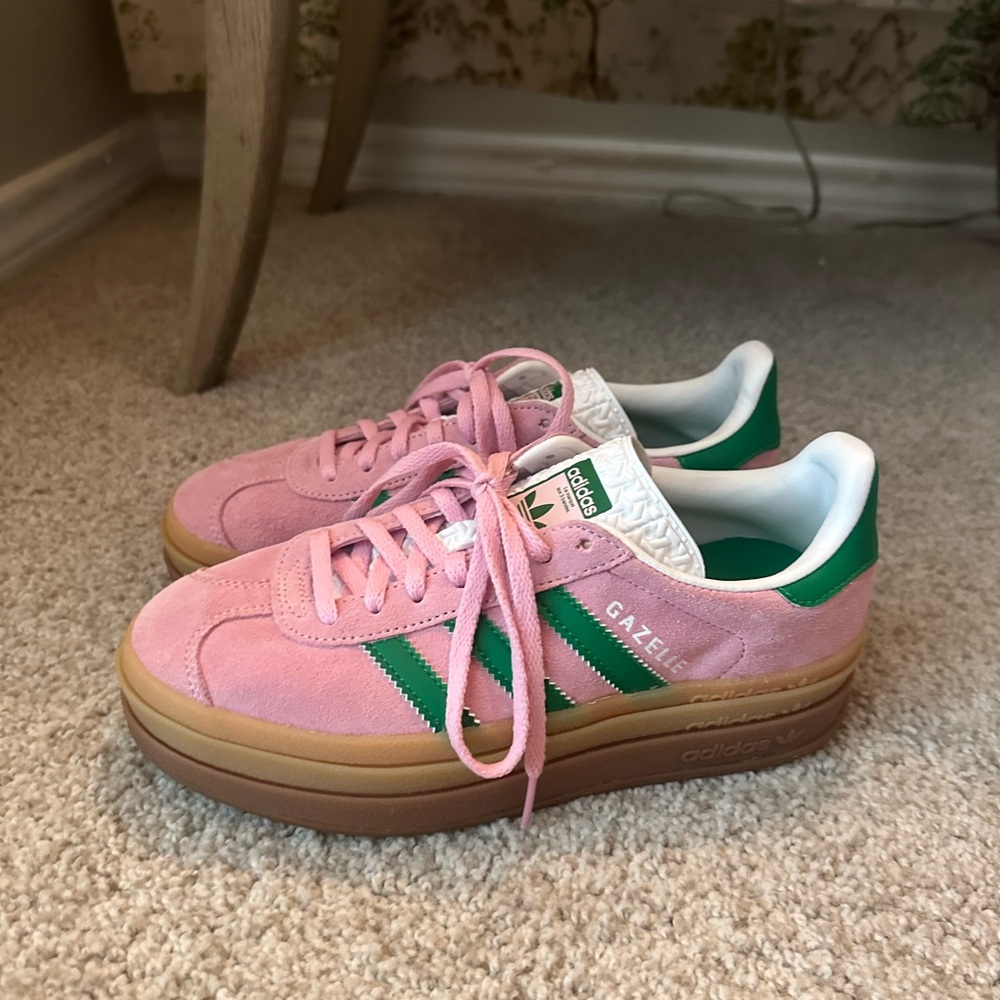 Adidas Pink and White Sneakers - Picture 4 of 10